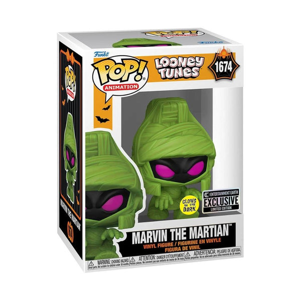 Marvin the Martian GLOW Exclusivo EE 1674 Funko Pop Looney Tunes Halloween