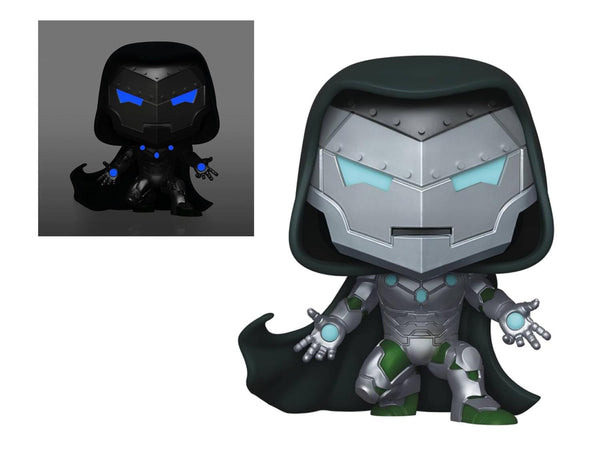 Infamous Iron Man (Victor Doom) Funko Pop Marvel GITD Exclusivo PX