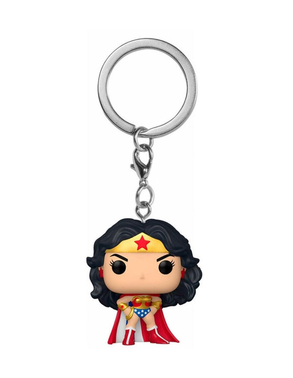 Mujer Maravilla Clasica con Capa Llavero Funko Pop Keychain Wonder Woman 80