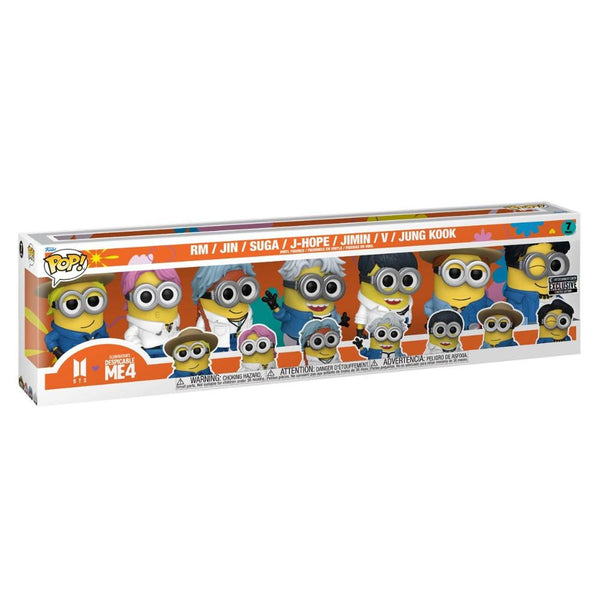 Minions x BTS Exclusivo EE 7 Pack Funko Pop Despicable Me 4