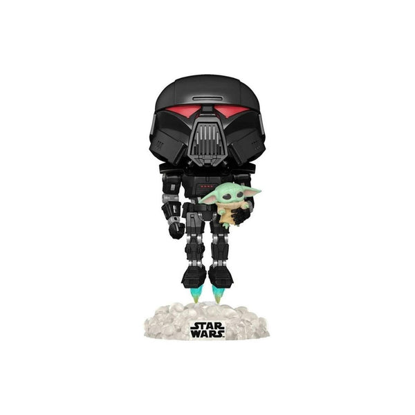 Dark Trooper Grogu GITD Exclusivo Funko Pop Mandalorian