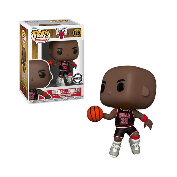 Michael Jordan Exclusivo (Negro Pinstripe) Funko Pop NBA Bulls